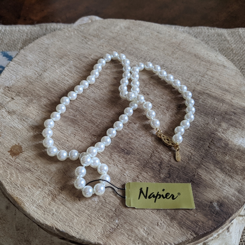 Napier Faux Pearl Necklace